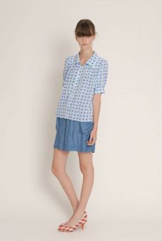 SS13  BLOCKED PUFF BLOUSE - Other Image